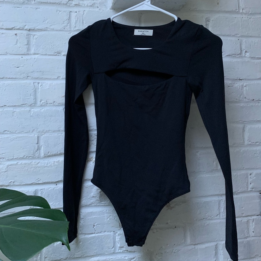 Aritzia Long Sleeve Contour Cutout Bodysuit